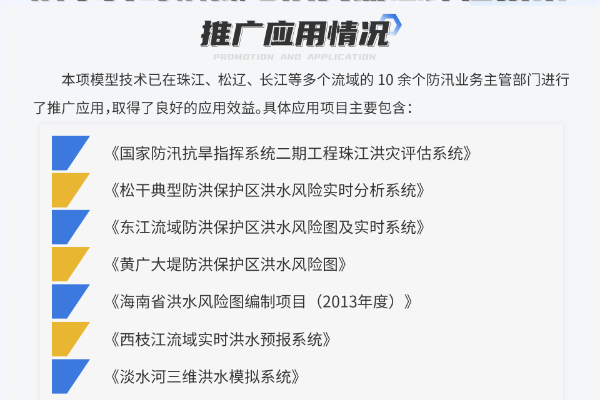 洪水实时模拟与洪灾动态评估技术——推广应用情况